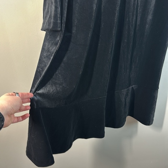 NWT J. Jill Wearever Velvet Flounced Hem Dress Size Large - Picture 5 of 14